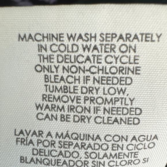 Cabi Evermore Flutter Sleeve Blouse Deep Teal Birds Butterfly Size S #3065 - Picture 9 of 9